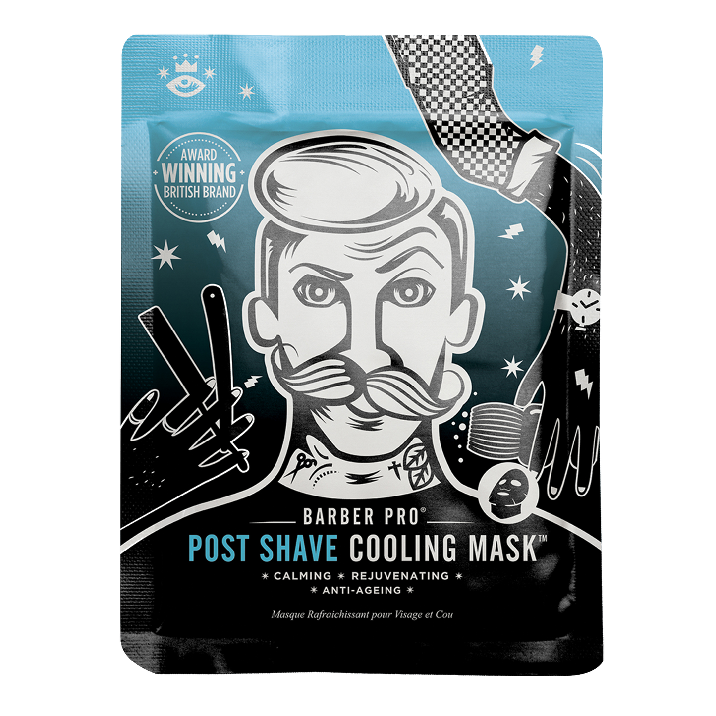 BARBER PRO Post Shave Cooling Mask
