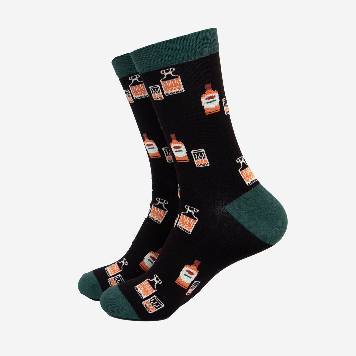 Men's Whisky Bamboo Socks - Black