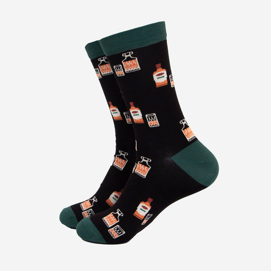 Men's Whisky Bamboo Socks - Black