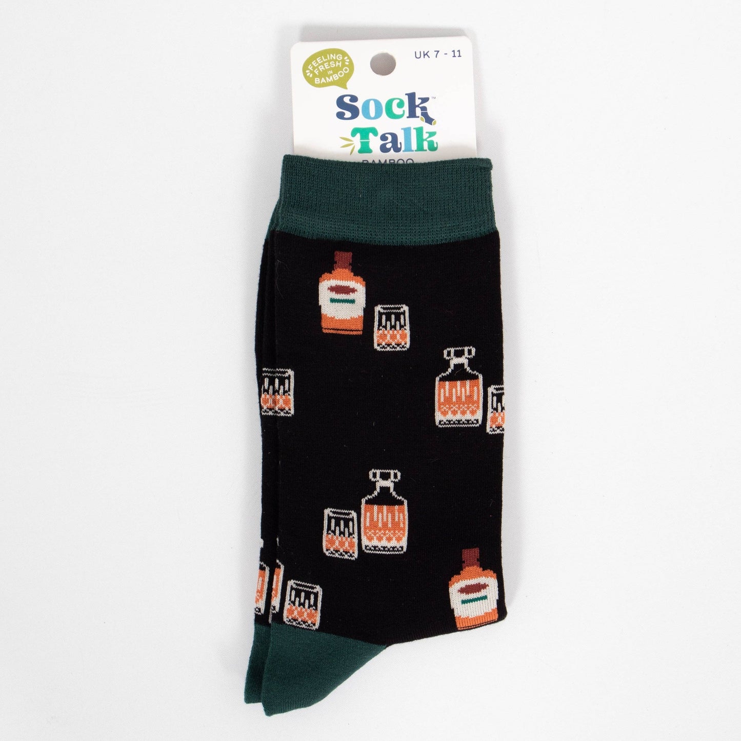 Men's Whisky Bamboo Socks - Black