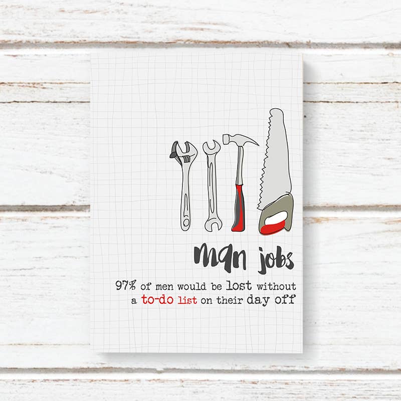 Man Jobs A6 Notepad