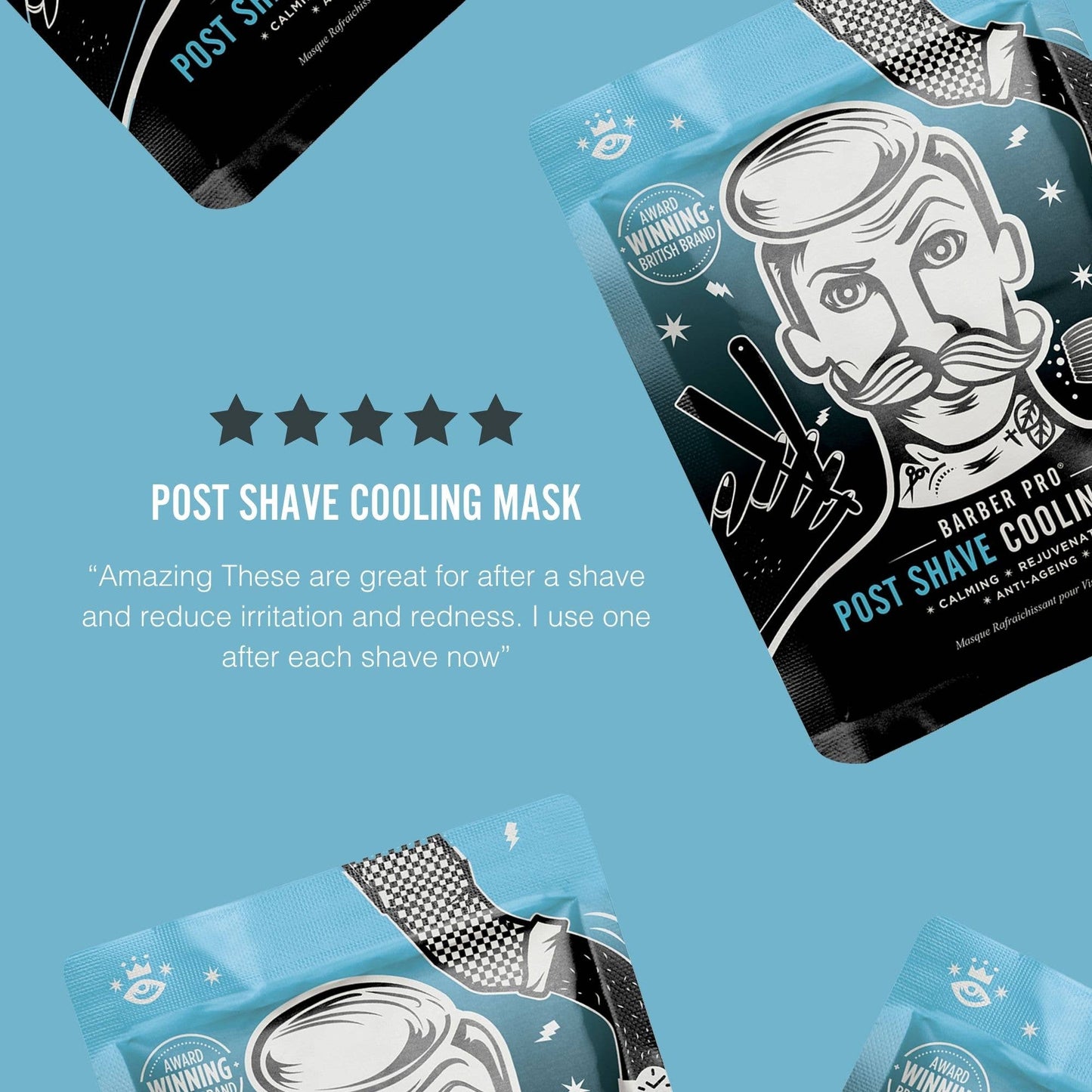 BARBER PRO Post Shave Cooling Mask