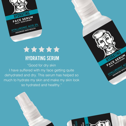 BARBER PRO Hydrating Hyaluronic Acid 2% Daily Serum - Vegan