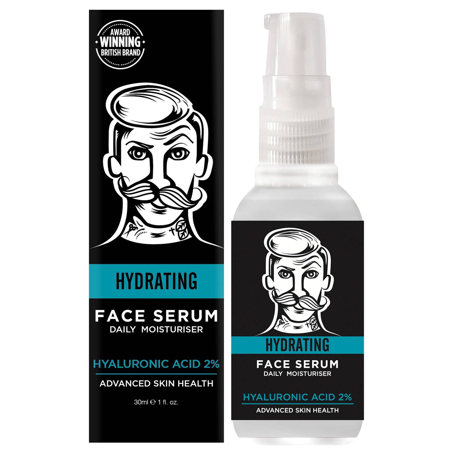 BARBER PRO Hydrating Hyaluronic Acid 2% Daily Serum - Vegan