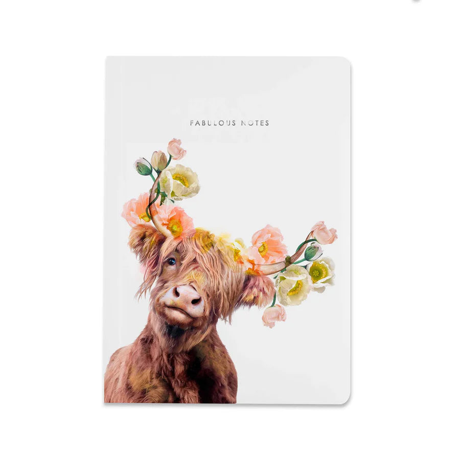 Highland Cow Luxury Notebook